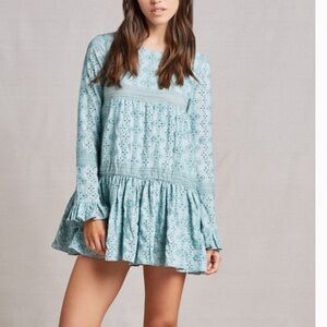 Tularosa NWT womans Berkley boho eyelet Mini Dress size S